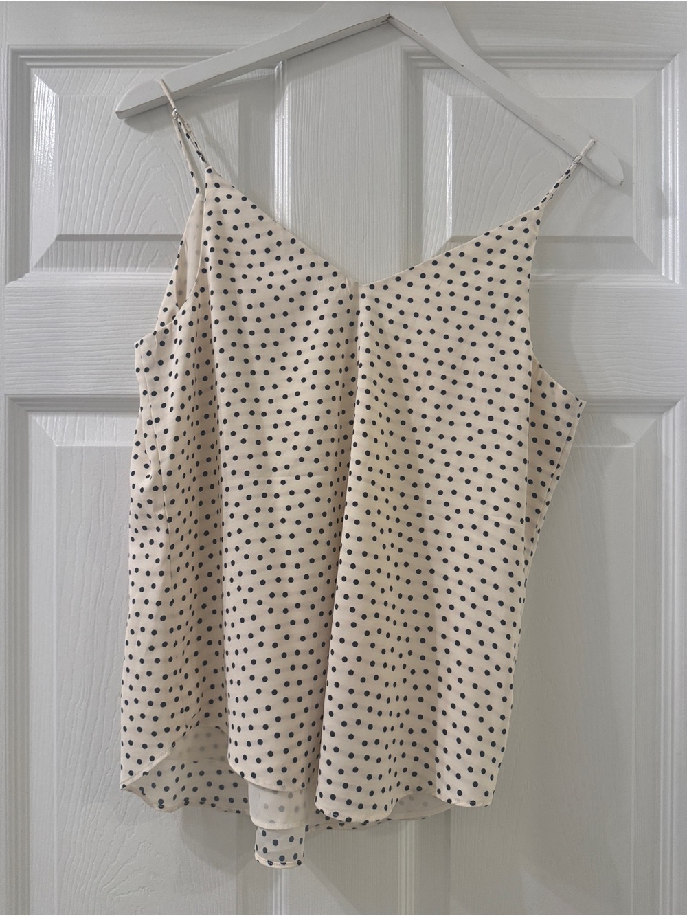 Express Polka Dot Cream Cami Top